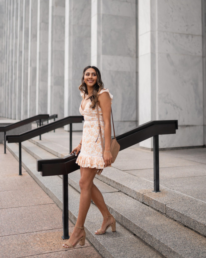 Top US Punjabi Fashion Blog, The Pink Patola Wearing a MinkPink Dress| Kiss the Stars Dress | Sam Edelman Odila Sandals | Gucci Soho | Washington DC Bloggers | Pinterest 2020 | Cute Outfits | Girly Outfits | Revolve | Pablo Raya | 